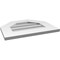 Ekena Millwork Octagonal Top Surface Mount PVC Gable Vent w/ 3-1/2"W x 1"P Standard Frame, 20"W x 16"H GVPOT20X1601SN - alternate 4
